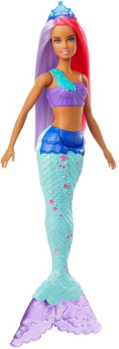 Barbie Dreamtopia mit bunten Haaren Lila/Pink Mattel GJK09 Meerjungfrau Puppe 