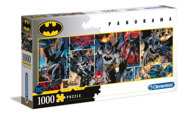 Clementoni 39574 Batman 1000 Teile Puzzle Panorama Batman Collection
