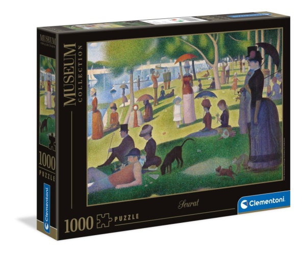 Clementoni 39613 Seurat - Ein Sonntagnachmittag auf der Île de la Grande Jatte 1000 Teile Puzzle Museum Collection