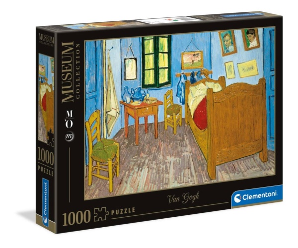 Clementoni 39616 Van Gogh - Schlafzimmer in Arles 1000 Teile Puzzle Musee du Louvre