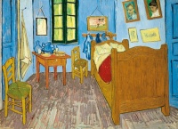 Clementoni 39616 Van Gogh - Schlafzimmer in Arles 1000 Teile Puzzle Musee du Louvre