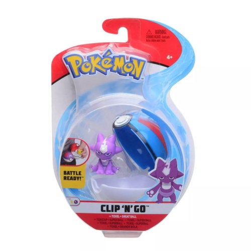 Pokemon Clip N Go Toxel + Superball