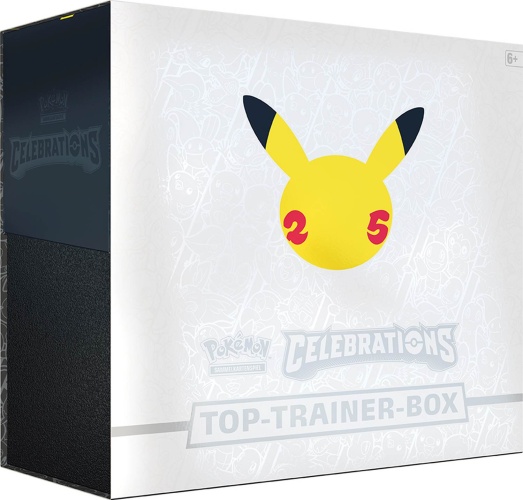 Pokemon 25th Anniversary Celebrations Top-Trainer-Box DE
