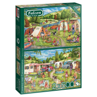 Jumbo 11346 Falcon - Camping and Caravanning 2x 500 Teile...