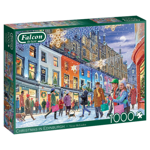 Jumbo 11353 Falcon - Christmas in Edinburgh 1000 Teile Puzzle