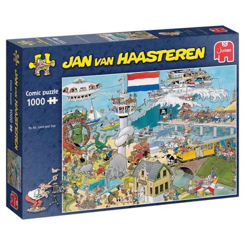 Jumbo 81912 Jan van Haasteren - Zu Luft, Land und Wasser 1000 Teile Puzzle