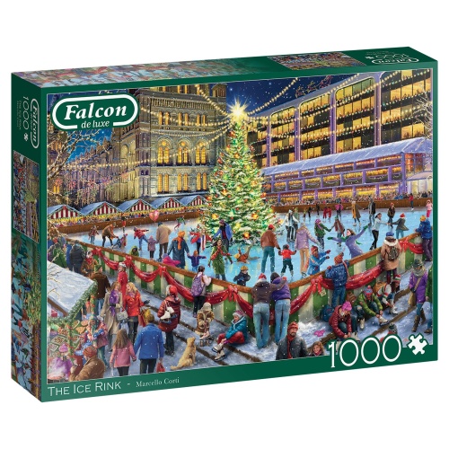 Jumbo 11342 Falcon The Ice Rink 1000 Teile Puzzle