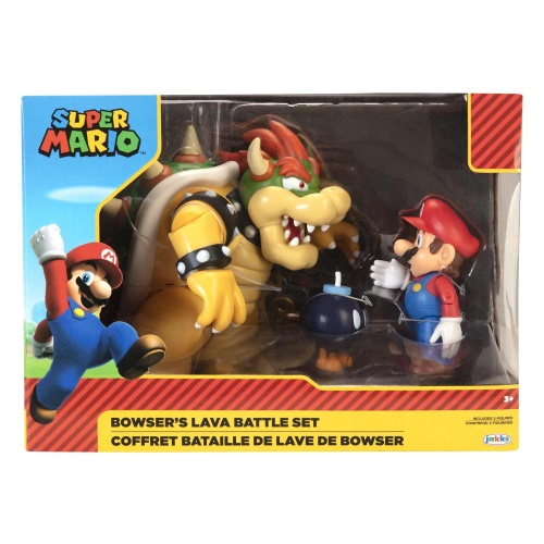 Super Mario Diorama Set Mario vs. Bowser
