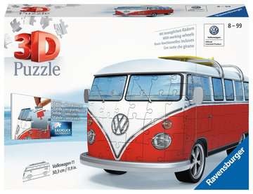 Ravensburger 12516 Volkswagen T1 Surfer Edition 162 Teile 3D Puzzle