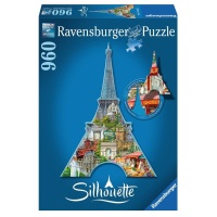 Ravensburger 16152 Eiffelturm Paris Silhouette 960 Teile Puzzle
