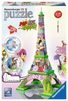 Ravensburger 12598 - Pop Art Edition 216 Teile 3D Puzzle, Eiffelturm