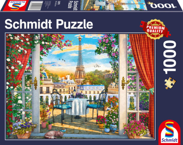 Schmidt 58976 Terrasse in Paris 1000 Teile Puzzle