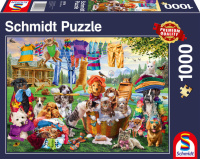 Schmidt 58978 Verr&uuml;ckter Haustiergarten 1000 Teile Puzzle