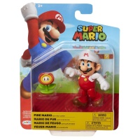 Jakks 86739 Super Mario Figur Feuer-Mario mit Feuerblume...