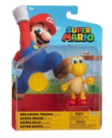 Super Mario Figur Roter Koopa mit M&uuml;tze 10 cm Wave 25