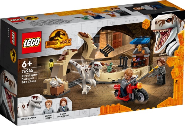 LEGO&reg; 76945 Jurassic World Atrociraptor: Motorradverfolgungsjagd