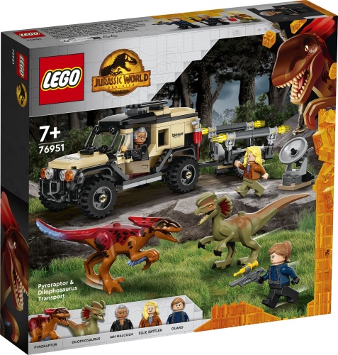 LEGO® 76951 Jurassic World Pyroraptor & Dilophosaurus Transport