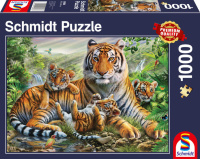 Schmidt 58986 Tiger und Welpen 1000 Teile Puzzle