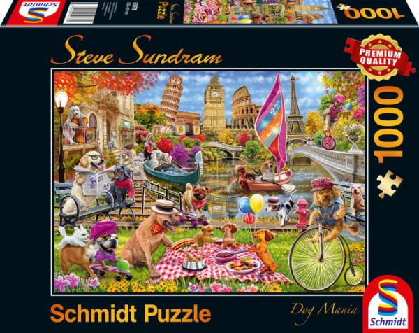 Schmidt 59978 Hundewahnsinn 1000 Teile Puzzle