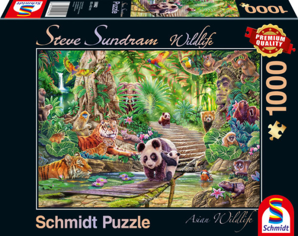 Schmidt 59962 Asiatische Tierwelt 1000 Teile Puzzle