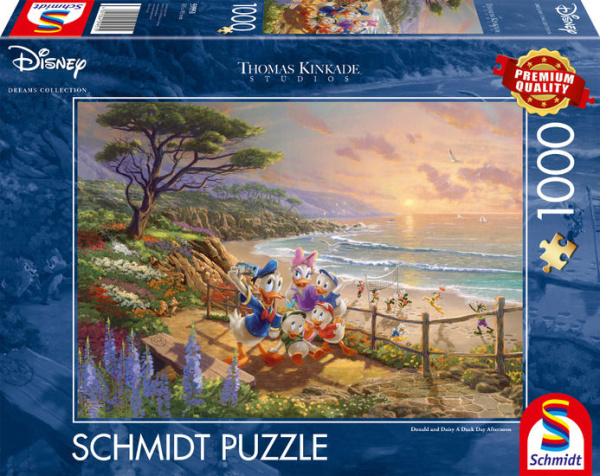 Schmidt 59951 Disney, Donald & Daisy, A Duck Day Afternoon 1000 Teile Puzzle