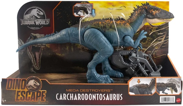 Mattel GWD60 Jurassic World Mega-Zerstörer-Dinosaurier Charcarodontosaurus