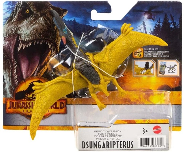 Mattel HDX18 Jurassic World Ferocious Pack Dino Dsungaripterus