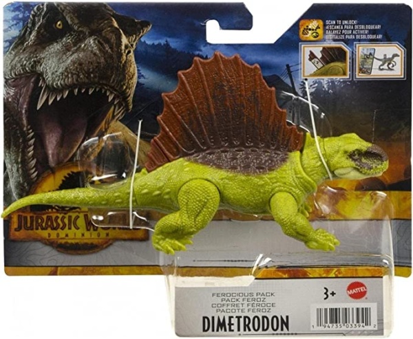 Mattel HDX18 Jurassic World Ferocious Pack Dino Dimetrodon