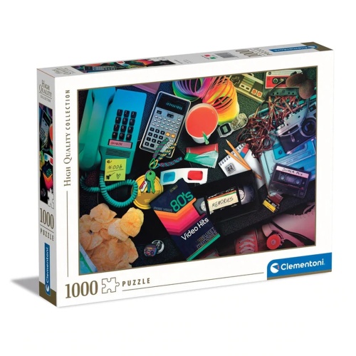 Clementoni 39649 High Quality Collection Nostalgie der 80er 1000 Teile Puzzle