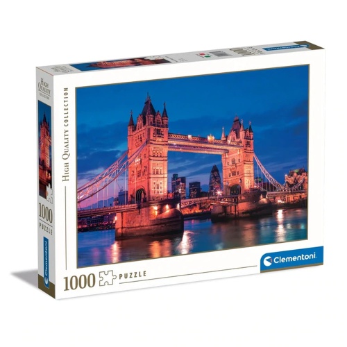 CLementoni 39674 High Quality Collection Tower Bridge bei Nacht 1000 Teile Puzzle