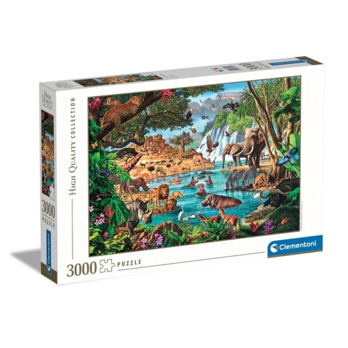 Clementoni 33551 Afrikanische Wasserstelle 3000 Teile Puzzle