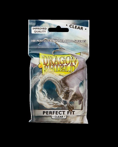 Dragon Shield Standard Perfect Fit Sleeves - Clear (100 Sleeves)