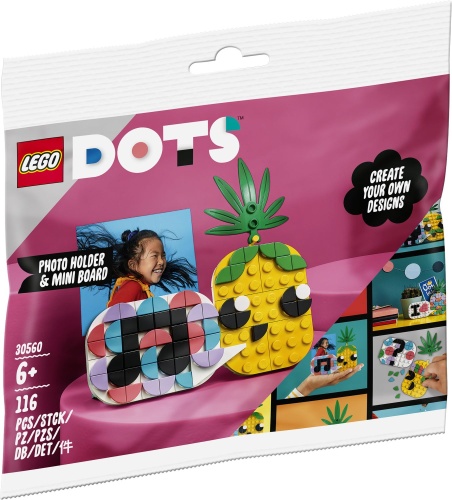 LEGO® 30560 DOTS Ananas Fotohalter & Mini-Tafel Polybag