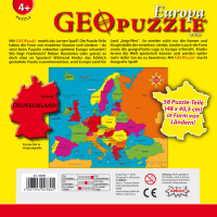Amigo 00380 GeoPuzzle Europa 58 Teile Puzzle