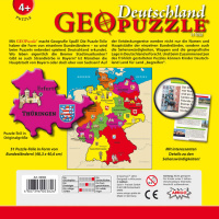 Amigo GeoPuzzle Deutschland 51 Teile Puzzle
