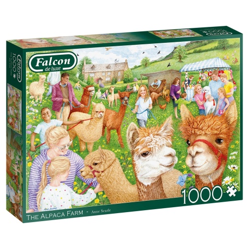 Jumbo 11374 Falcon - The Alpaca Farm 1000 Teile Puzzle