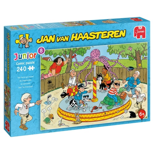 Jumbo 20079 Jan van Haasteren - Junior 8 Das Tier-Karussell 240 Teile Puzzle