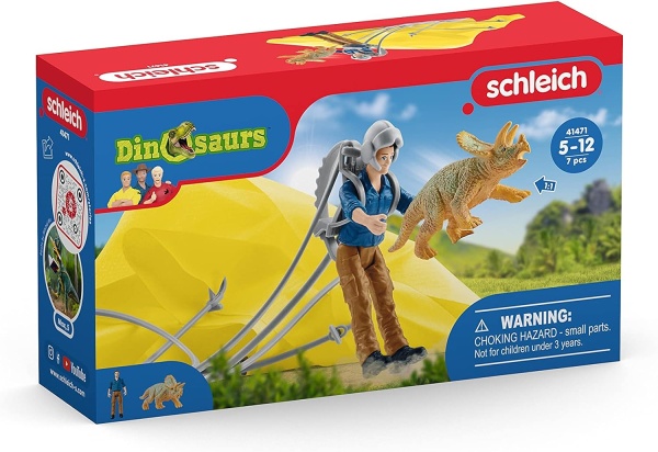 Schleich 41471 Dinosaurs Dino Fallschirmrettung