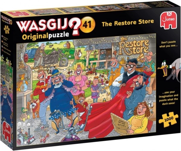 Jumbo 25020 Wasgij Original 41 - The Restore Store 1000 Teile Puzzle
