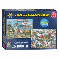 Jumbo 20073 Jan van Haasteren-Traffic Chaos &amp; By Air...