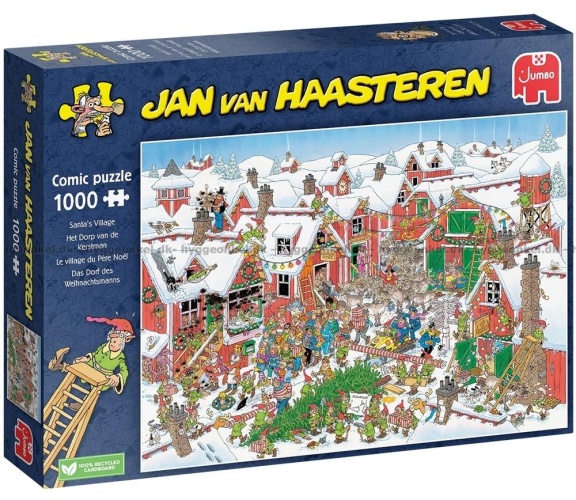Jumbo 20075 Jan van Haasteren -  Das Dorf des Weihnachtsmanns 1000 Teile Puzzle