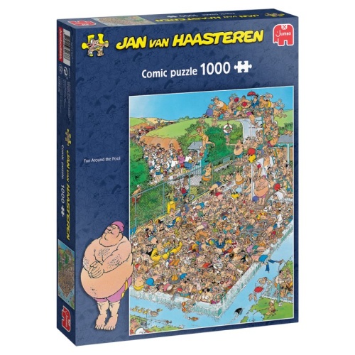 Jumbo 82037 Jan van Haasteren - Fun Around the Pool 1000 Teile Puzzle
